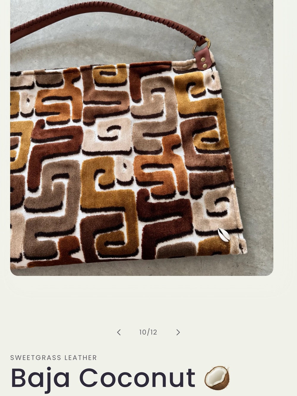 Sweet grass leather co. geo bag/tote - Picture 11 of 13